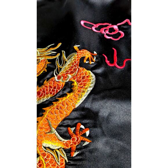 Complete set Bloomingdales embroidered kimono robe VTge deadstock 80's 90's NWOT - Picture 12 of 16